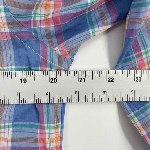 Vineyard Vines Slim Fit Tucker Button Down Shirt Men's Size M Blue/Pink Plaid - Picture 7 of 7